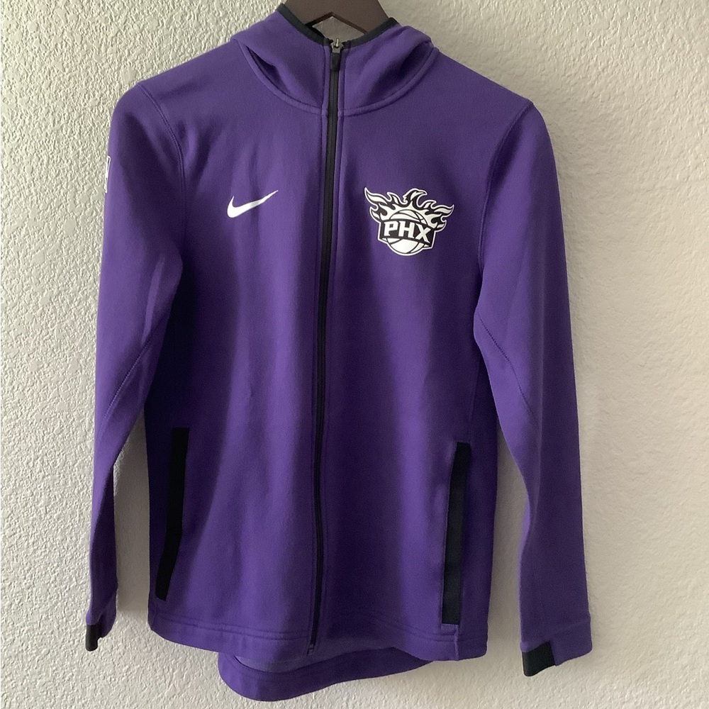 Nike NBA Phoenix Suns Purple Showtime Performance Zip-Up Hoodie Youth Kids Large